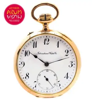IWC Pocket Watch 18K Gold Shop Ref. 3838/557
