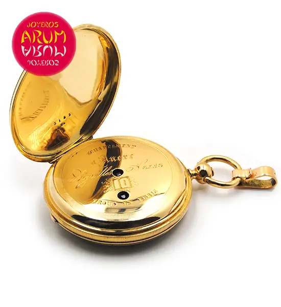 Pocket Watch 18K Gold Enamel Shop Ref. 3818/534