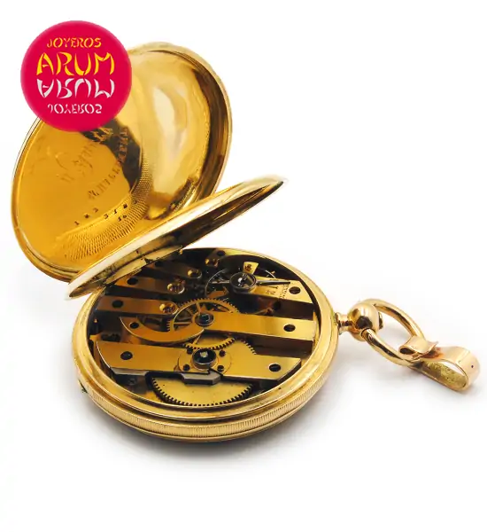 Pocket Watch 18K Gold Enamel Shop Ref. 3818/534