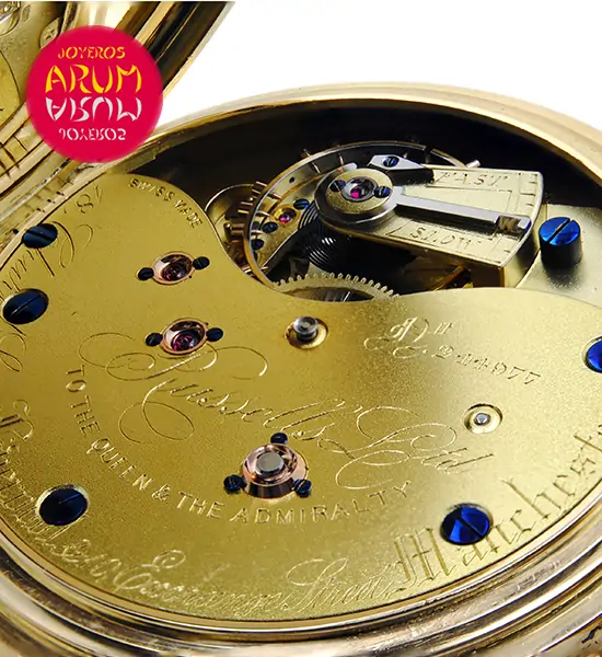 Russells Ltd Pocket Watch 18K Gold Shop Ref. 3856/575