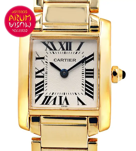 Cartier Tank Francaise Yellow Gold Shop Ref. 3971/696