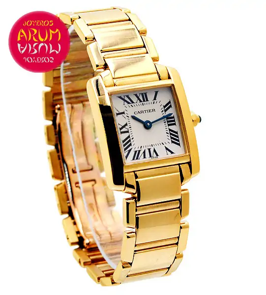 Cartier Tank Francaise Yellow Gold Shop Ref. 3971/696