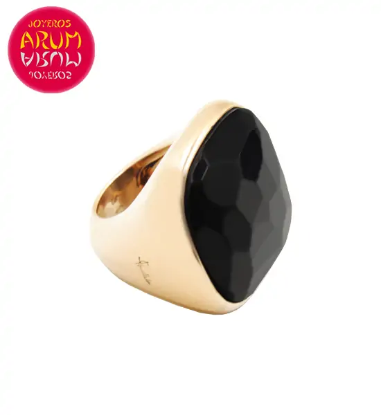 Pomellato Ring Rose Gold with Jet RAJ960