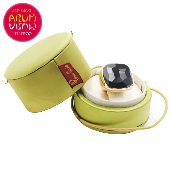 Pomellato Ring Rose Gold with Jet RAJ960