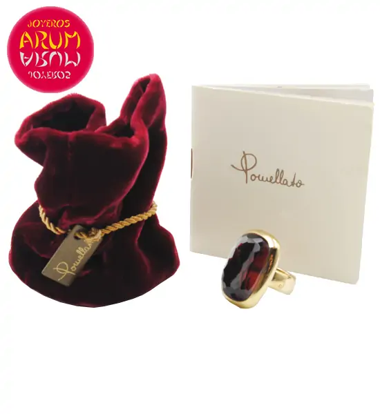 Pomellato Ring Yellow Gold with Granate RAJ961