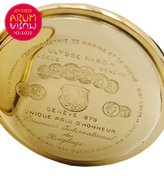 Ulysse Nardin Pocket Watch 18K Gold Shop Ref. 4064/787 Ulysse Nardin Pocket Watch 18K Gold Shop Ref. 4064/787