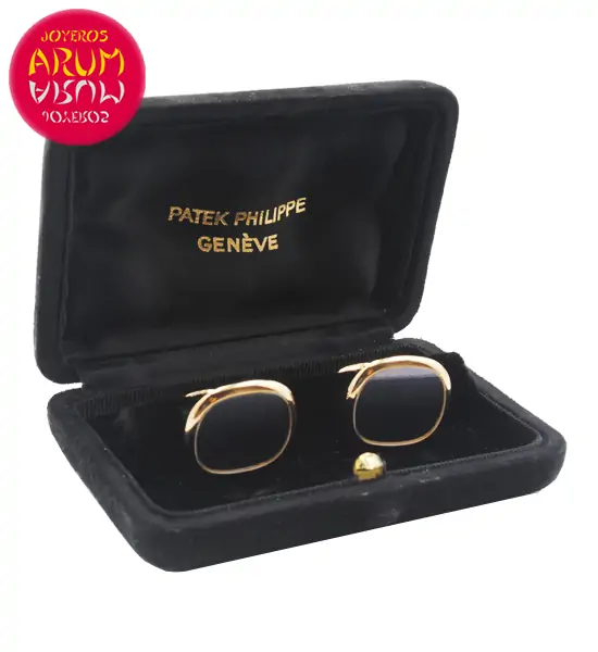 Patek Philippe Cufflinks 18K Gold Shop Ref. RAJ995 "SOLD"