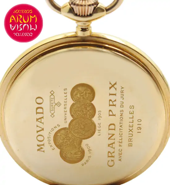Movado Pocket Watch 18K Gold Shop Ref. 4173/898 Movado Pocket Watch 18K Gold Shop Ref. 4173/898
