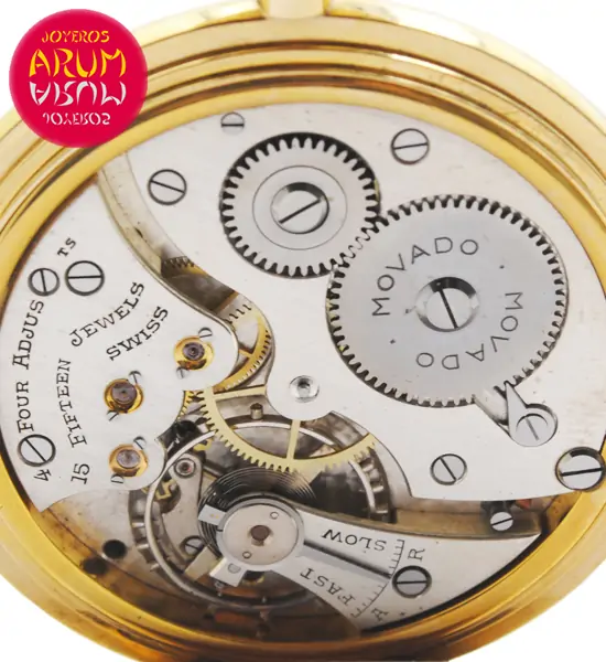 Movado Pocket Watch 18K Gold Shop Ref. 4173/898 Movado Pocket Watch 18K Gold Shop Ref. 4173/898