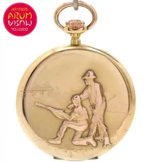 L.Gerlach Pocket Watch 18K Gold Shop Ref. 4135/858