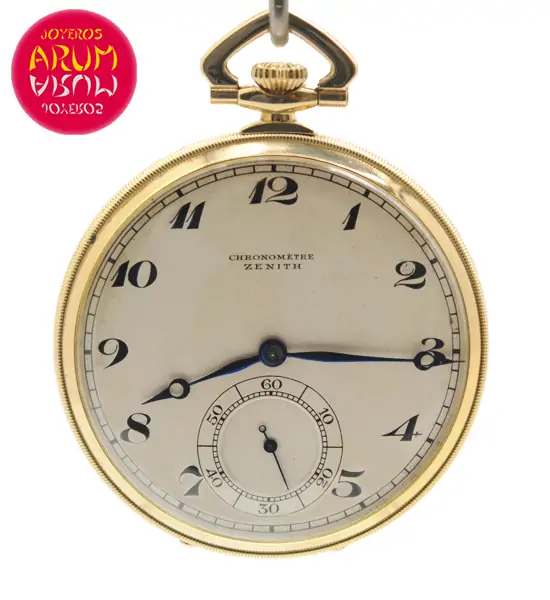 Zenith Pocket Watch 18K Gold Shop Ref. 4134/857 Zenith Pocket Watch 18K Gold Shop Ref. 4134/857