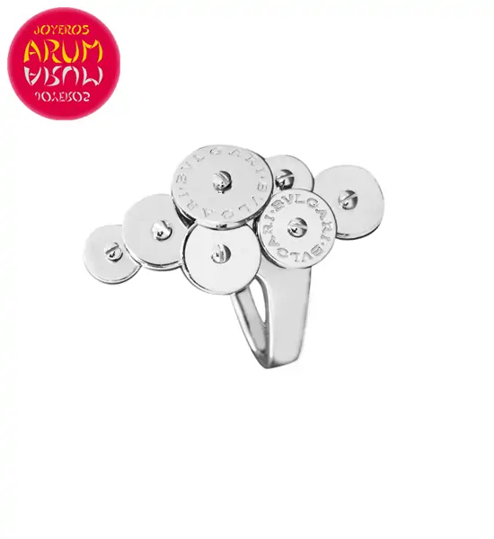 Bulgari Cicladi Ring White Gold 7 Disc RAJ1010