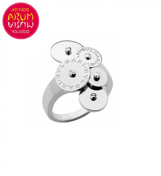Bulgari Cicladi Ring White Gold 5 Disc RAJ1012 "SOLD"