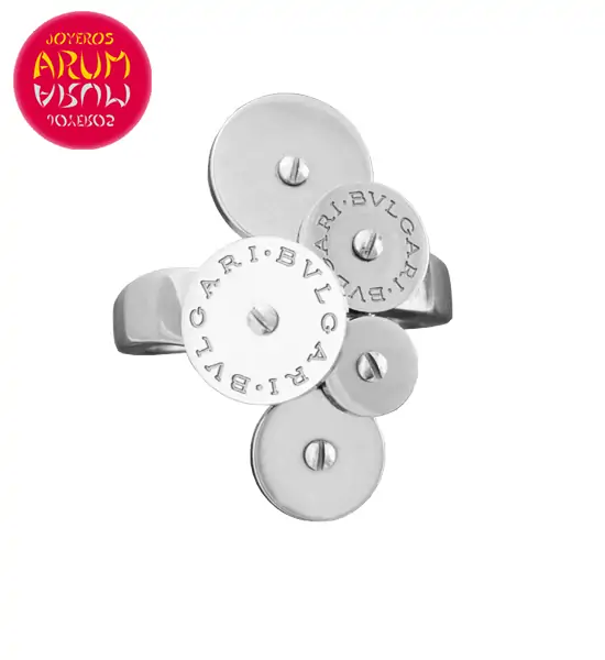 Bulgari Cicladi Ring White Gold 5 Disc RAJ1012 "SOLD"