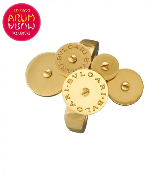 Bulgari Cicladi Ring Yellow Gold 5 Disc RAJ1011 "SOLD"