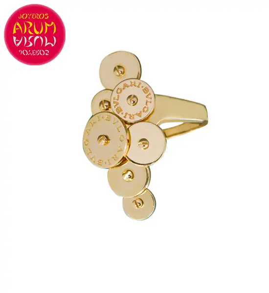 Bulgari Cicladi Ring Yellow Gold 7 Disc RAJ1009 "SOLD"