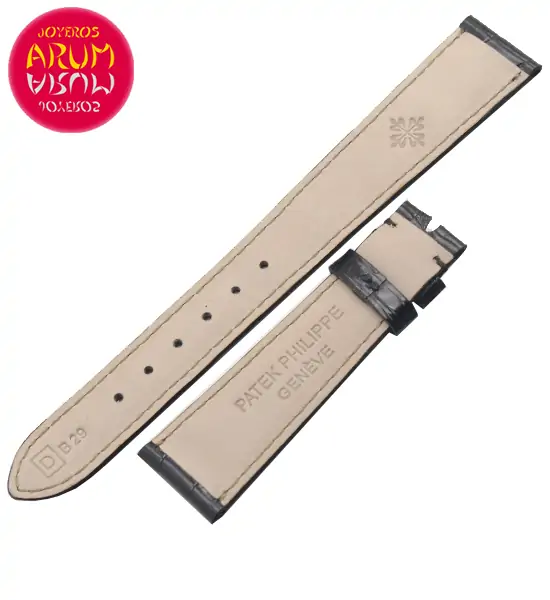 Z Patek Philippe Strap Crocodile Black Leather 18-14 RAC1022 "SO