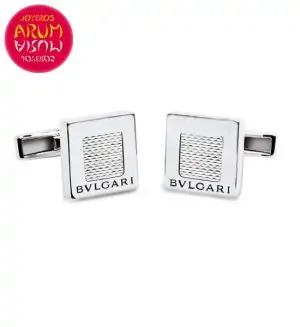 Bulgari Quadrato Cufflinks White Gold RAJ1014