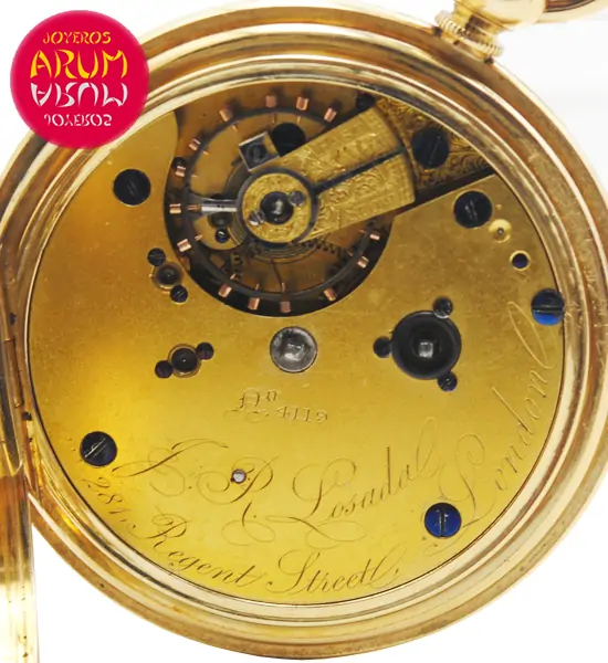 J.R Losada Pocket Watch 18K Gold Shop Ref. 4137/860 J.R Losada Pocket Watch 18K Gold Shop Ref. 4137/860