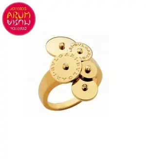 Bulgari Cicladi Ring Yellow Gold 5 Disc RAJ1028 "SOLD"