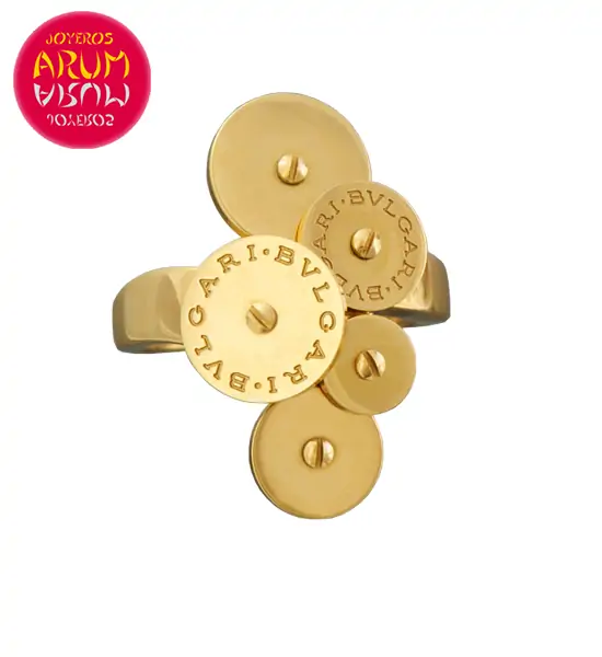 Bulgari Cicladi Ring Yellow Gold 5 Disc RAJ1028 "SOLD"