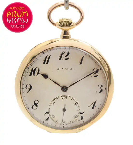 Movado Pocket Watch 18K Gold Shop Ref. 4241/966 Movado Pocket Watch 18K Gold Shop Ref. 4241/966