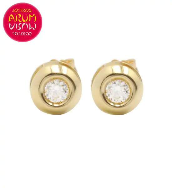 18K Yellow Gold Earrings with Diamond 0.36 ct. RAJ1051 "SOLD"