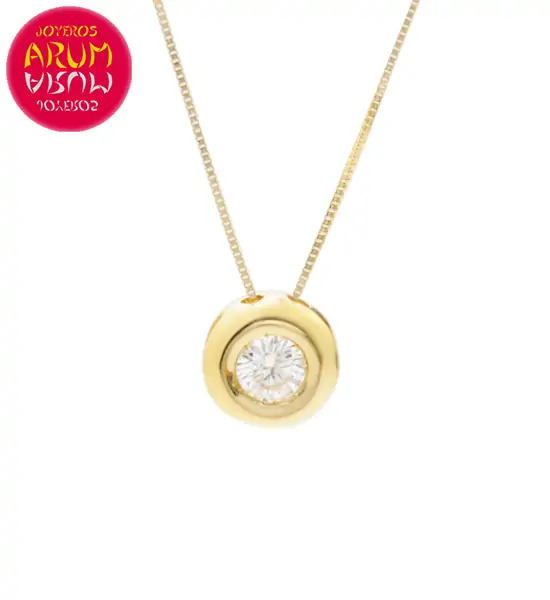 Chain and Pendant 18K Yellow Gold Diamond 0.30 cts RAJ1058
