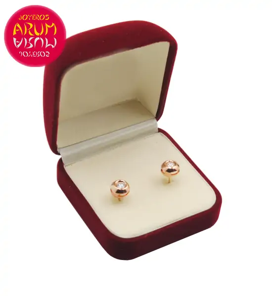 18K Rose Gold Earrings with Diamond 0.30 ct. RAJ1041