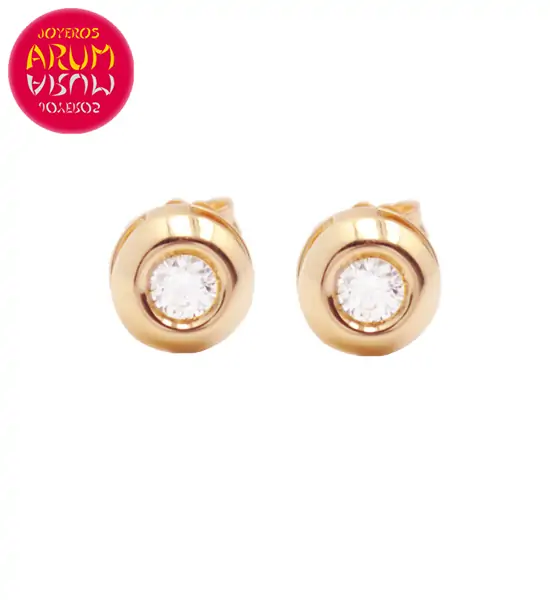 18K Rose Gold Earrings with Diamond 0,10 cts. RAJ1037