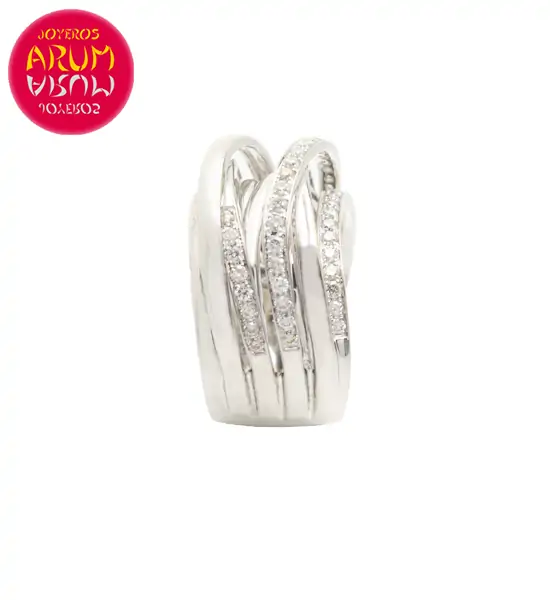 18K White Gold Ring with 57 Diamond 0,86 cts. RAJ1071