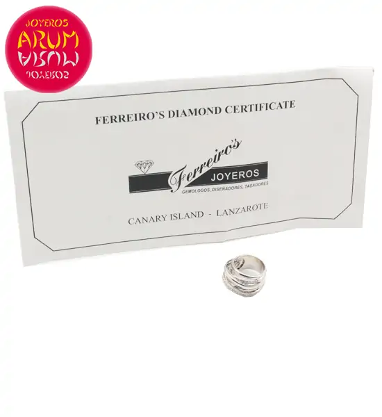 18K White Gold Ring with 57 Diamond 0,86 cts. RAJ1071