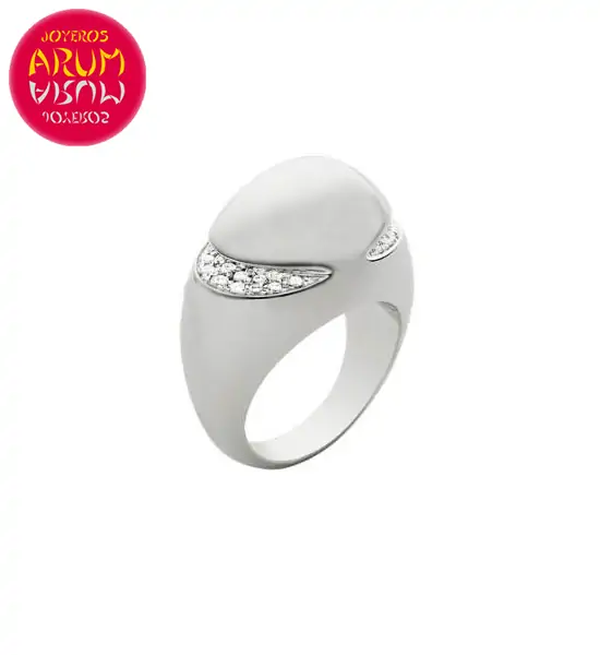 Bulgari Cabochon Ring White Gold and Diamonds RAJ1069 "SOLD"
