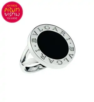 Bulgari Ring White Gold and Onyx RAJ1084 "SOLD"
