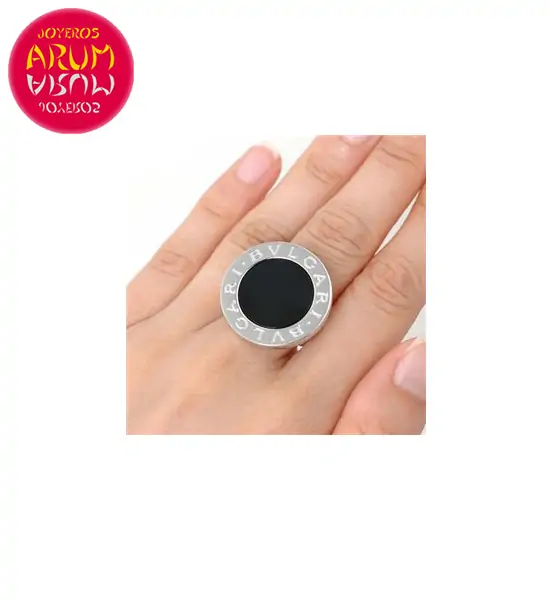 Bulgari Ring White Gold and Onyx RAJ1084 "SOLD"
