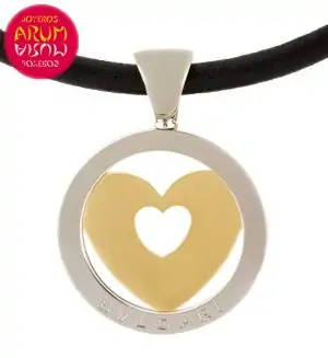 Bulgari Tondo Pendant Steel & Gold RAJ1085 "SOLD"