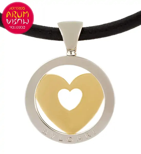 Bulgari Tondo Pendant Steel & Gold RAJ1085 "SOLD"
