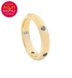Cartier Ring Yellow Gold with 5 Sapphires RAJ1147