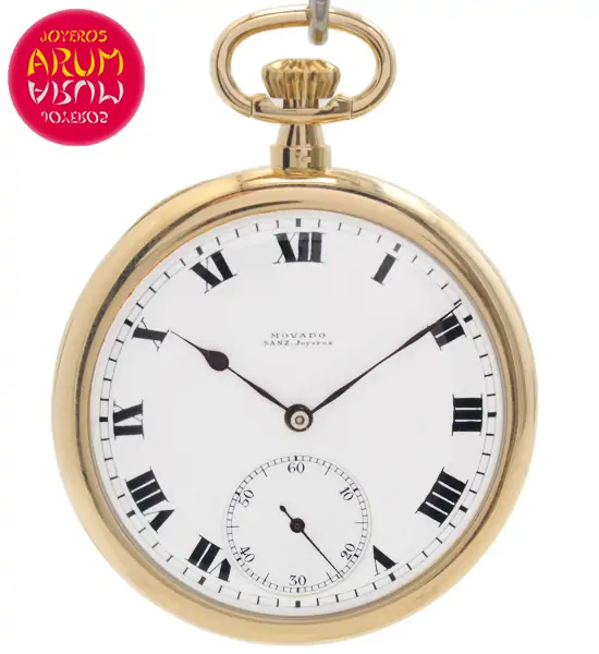 Movado Pocket Watch 18K Gold Shop Ref. 4420/1144 Movado Pocket Watch 18K Gold Shop Ref. 4420/1144