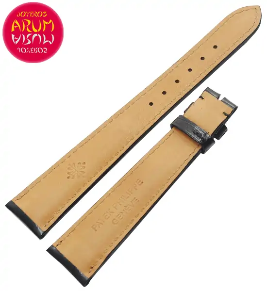 Z Patek Philippe Strap Croco Black Leather 19-14 RAC1149