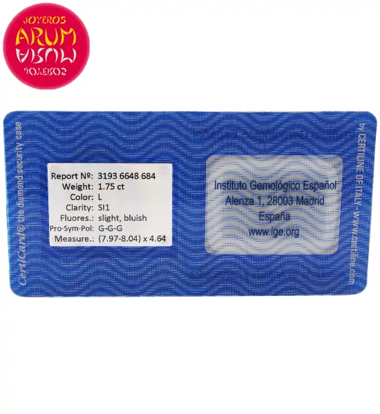 Diamond for Investment 1,75 cts. RAJ1184