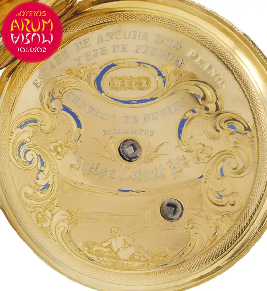 Jules Jacot Pocket Watch 18K Gold Shop Ref. 4654/1276 Jules Jacot Pocket Watch 18K Gold Shop Ref. 4654/1276