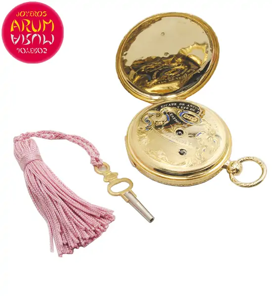 Jules Jacot Pocket Watch 18K Gold Shop Ref. 4654/1276 Jules Jacot Pocket Watch 18K Gold Shop Ref. 4654/1276