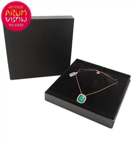 Chain and Pendant Roberto Coin Gold Diamonds Agate CL1231 "SOLD"