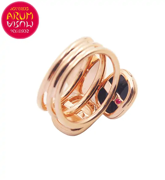 Roberto Coin Ring Gold Black Jade and Agate RI1017 Roberto Coin Ring Gold Black Jade and Agate RI1017