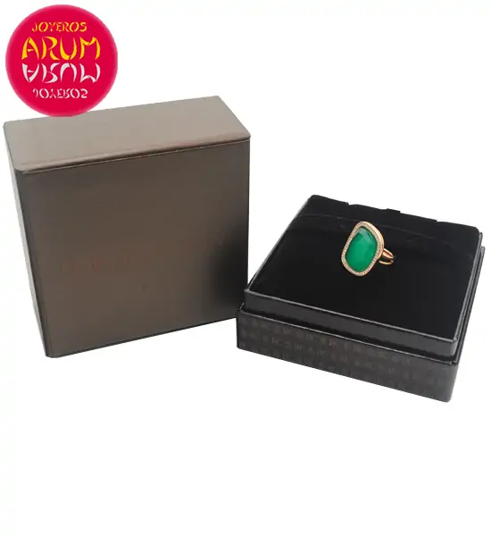 Roberto Coin Ring Rose Gold Diamonds Agate RI1231 Roberto Coin Ring Rose Gold Diamonds Agate RI1231