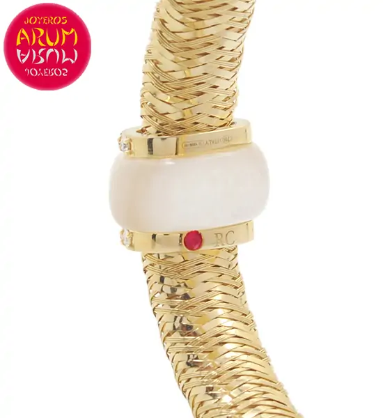 Roberto Coin Bracelet Gold Diamonds Motherpearl BR2541A