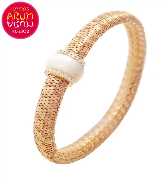 Roberto Coin Bracelet Gold Diamonds Motherpearl BR2541R