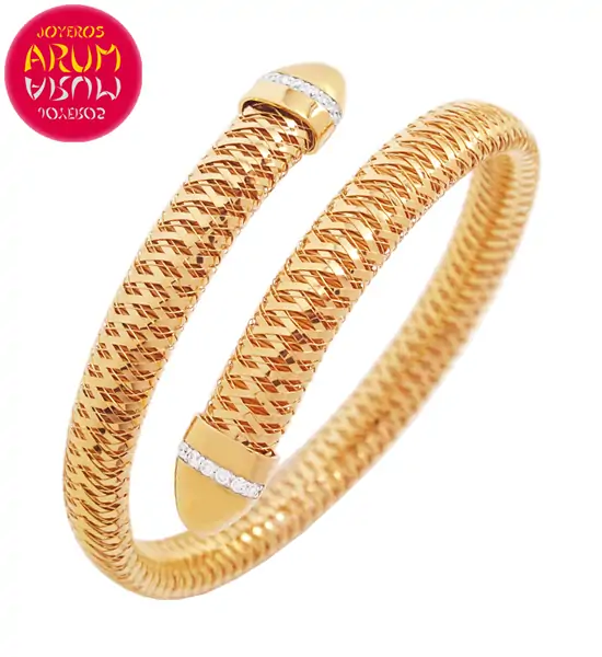 Roberto Coin Bracelet 18K Rose Gold and Diamonds BA2549R