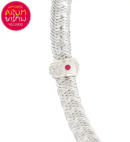 Roberto Coin Bracelet 18K White Gold and Diamonds BR2543B